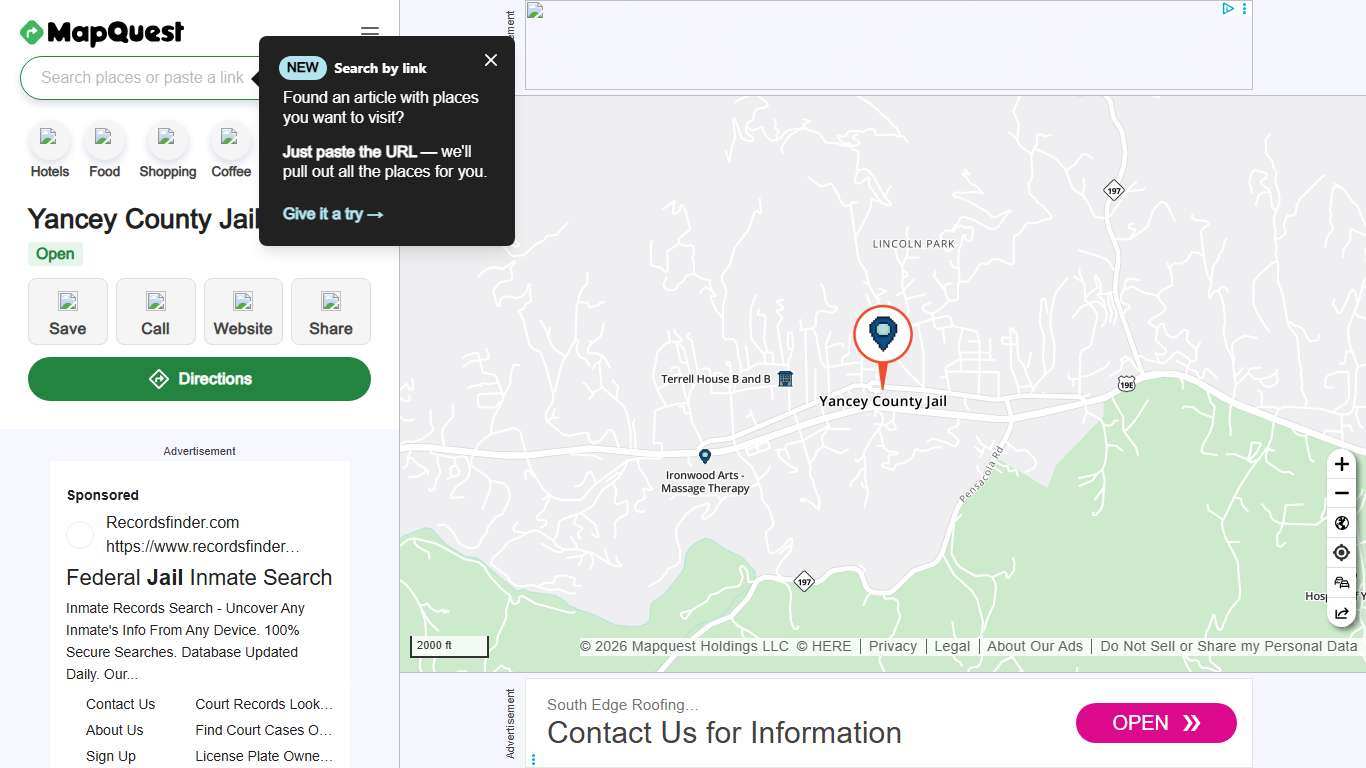 Yancey County Jail, 110 Town Sq, Burnsville, NC 28714, US - MapQuest