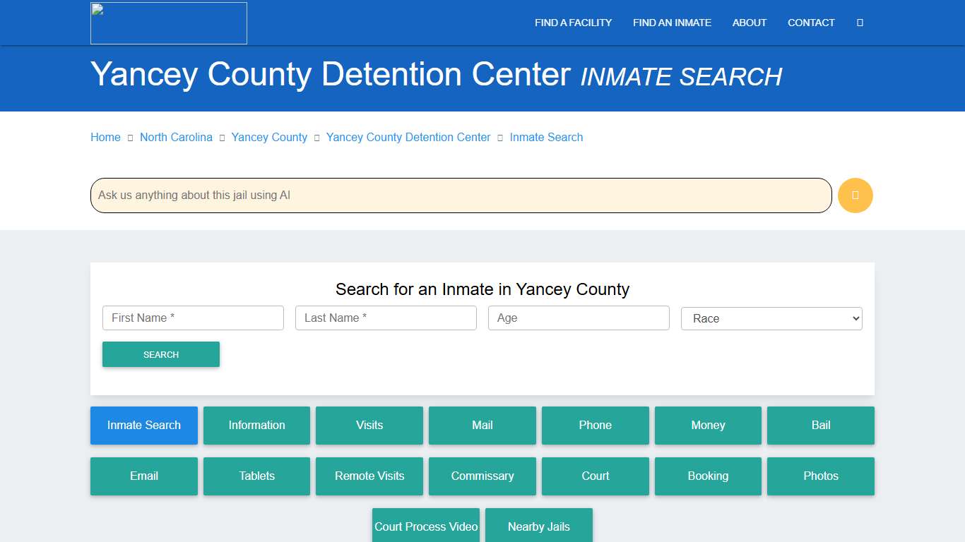 Yancey County Inmate Search & Roster | Find Inmates NC